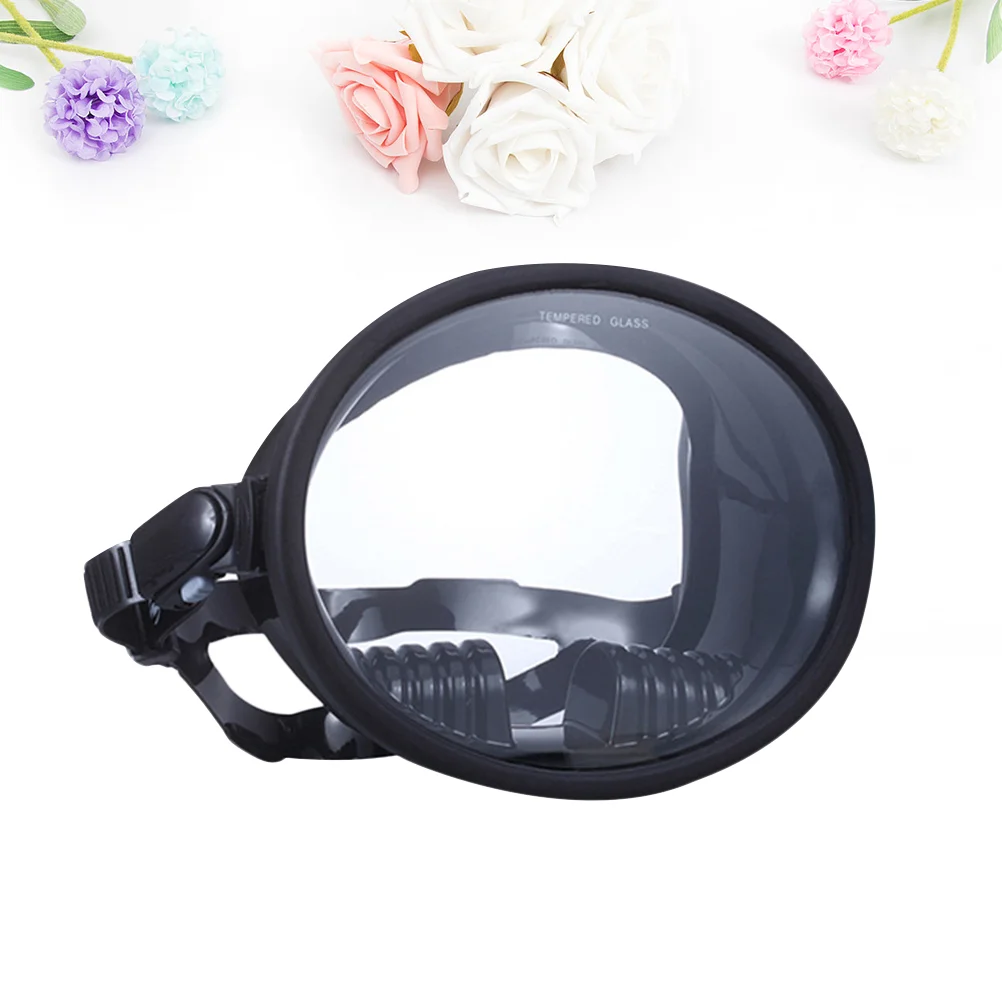 1pc Wide-field Diving Goggles Anti-fog Swimming Glasses Diving Use Glasses (Black) for dji avata goggles 2 puluz flying eye mask silicone protective case black