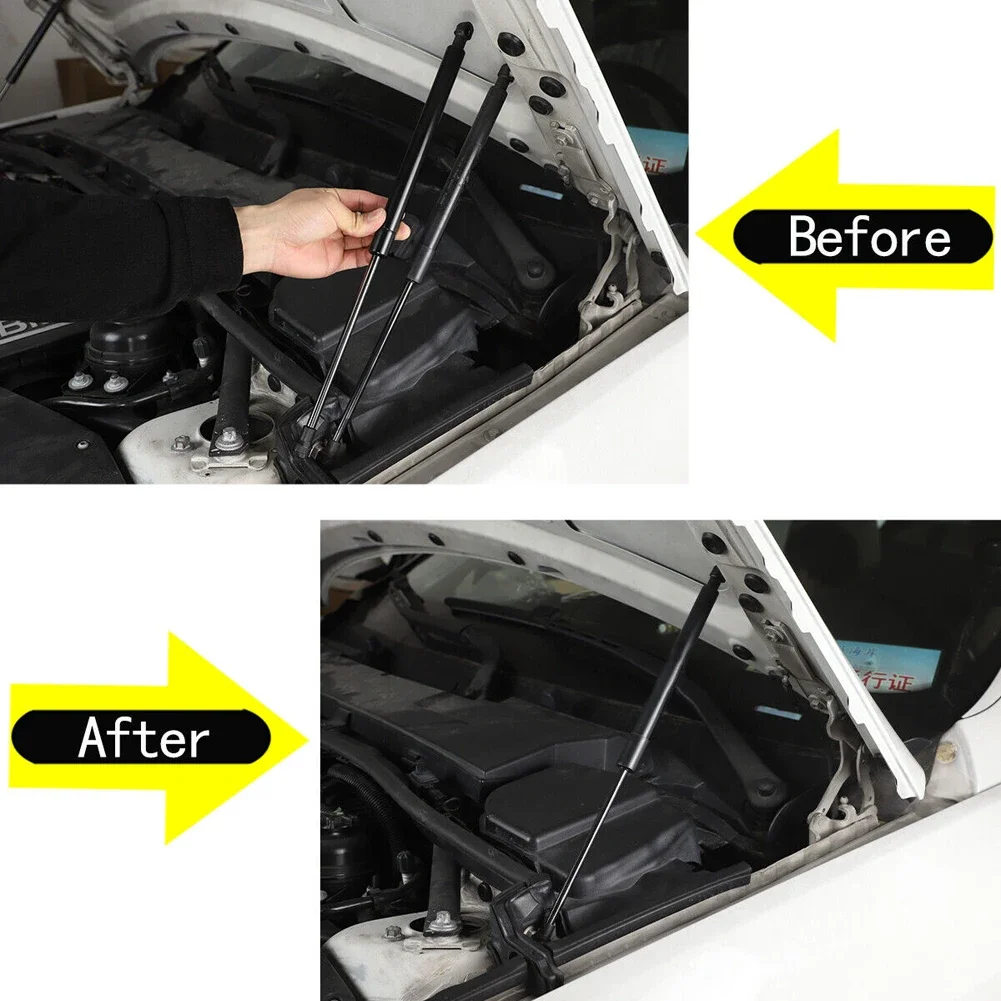 Car Front Bonnet Hood Lift Hood Support Strut Shock Absorbing Piston Prop Rod gas strut fitting 2PCS for BMW 3 Series E90 E91 5 Series