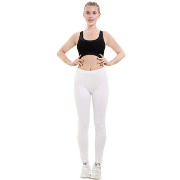 Comfortable Pants Leggings Women Spring And Autumn High Waist Fashion Pants Solid Color Stretchy Slim Trousers 1