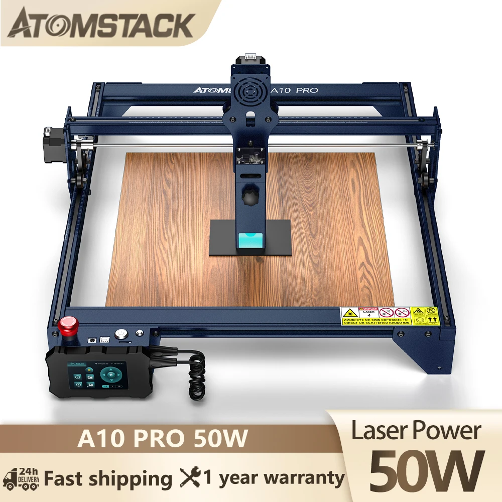 ATOMSTACK X7 A10 S10 Pro 50W Laser Engraver Machine Powerful CNC DIY Engraving Cutting for Metal Wood Acrylic Offline Control