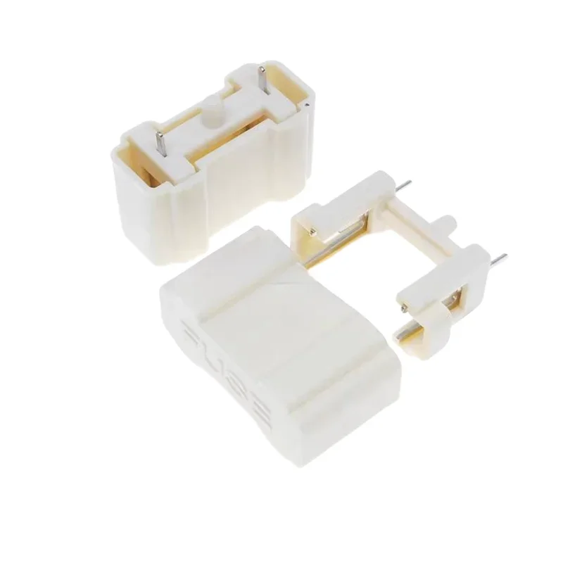 

10PCS Fuse Holder 5X20MM Glass Safety Socket PCB Welding Plate Seat Material Holder 5*20 Fuse Box Weld Line Plate Type Pin Type