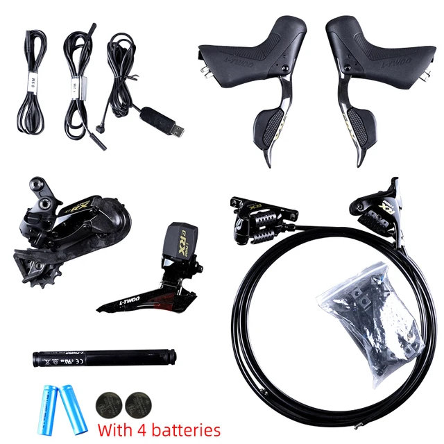 LTWOO ERX Electronic Groupset 12s Complete Kit for Road Bike Carbon Fibre Rear Derailleur with