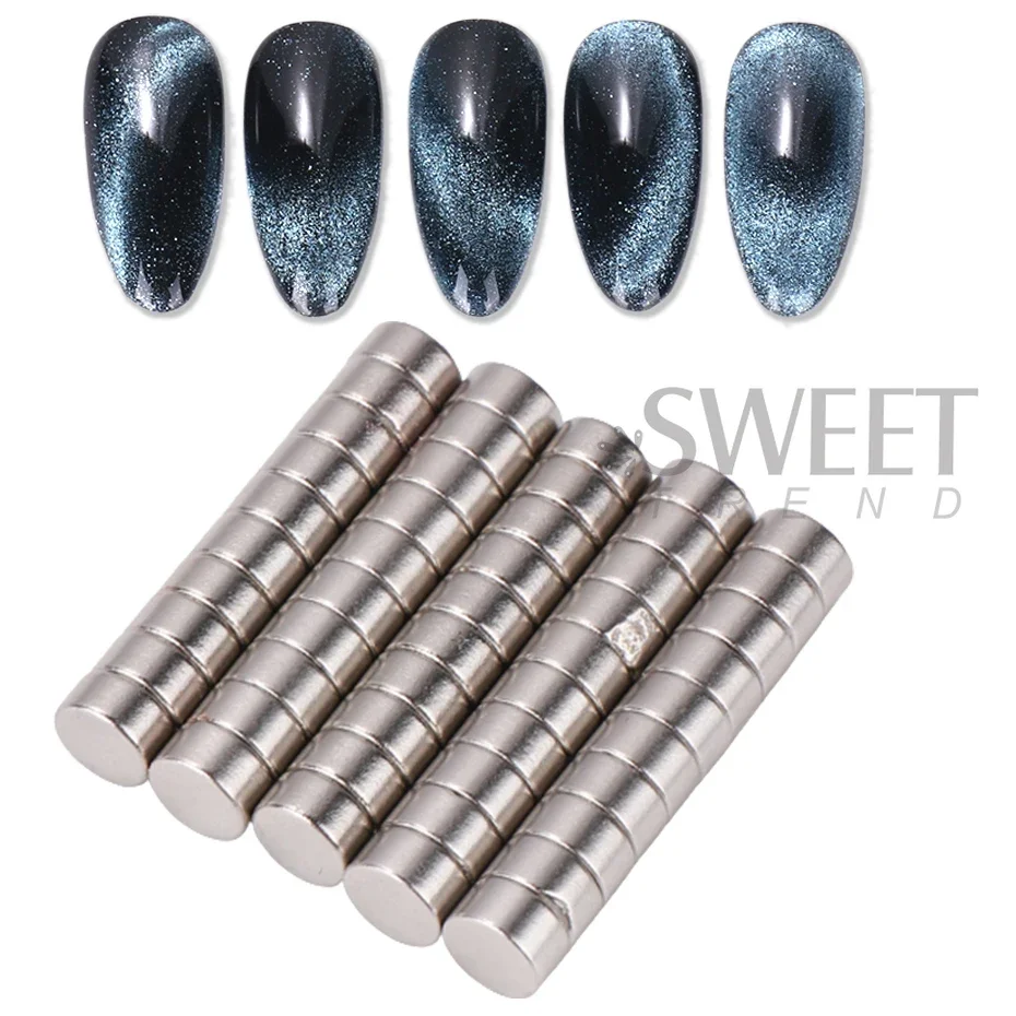 Small Magnets for Acrylic Nails Professional Nail Art Clipper False Tips Edge Cutters Tip Magnet Manicure Tools 10/50pcs