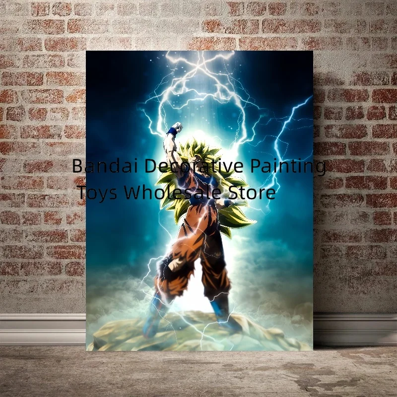 漫画のキャンバスの絵画,ドラゴンボールZ,悟空,ベジータのポスター