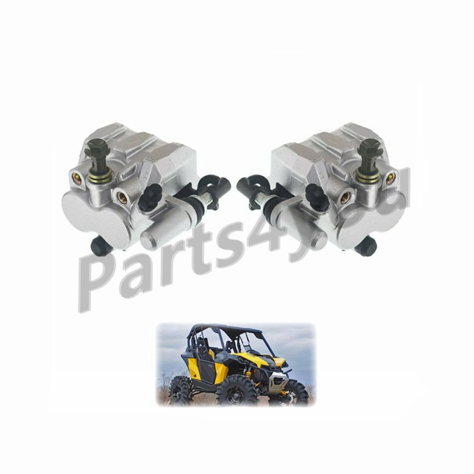 1Pair Front Left Right Brake Caliper with Pad for 2013-2017 Can-Am Maverick 1000R 2013 Can-Am Maverick 1000