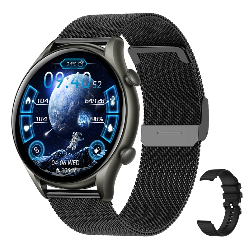 2022 New 360*360 HD 1.32 Inch Screen Ladies Smart Watches Bluetooth Call Lady Sport Heart Rate Blood Oxygen Women Smartwatch+Box 