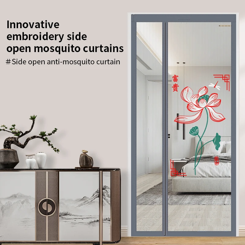 

New strong magnetic net door curtain Anti-mosquito and fly insect door screen Automatic closing door magnetic net insect door cu