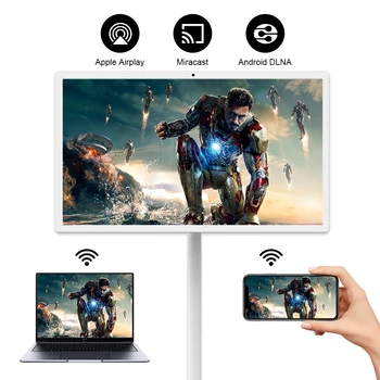 Televisor inteligente Android portátil de 32 pulgadas con batería incorporada, monitor táctil inalámbrico Android, televisor móvil para cocina y dormitorio 2