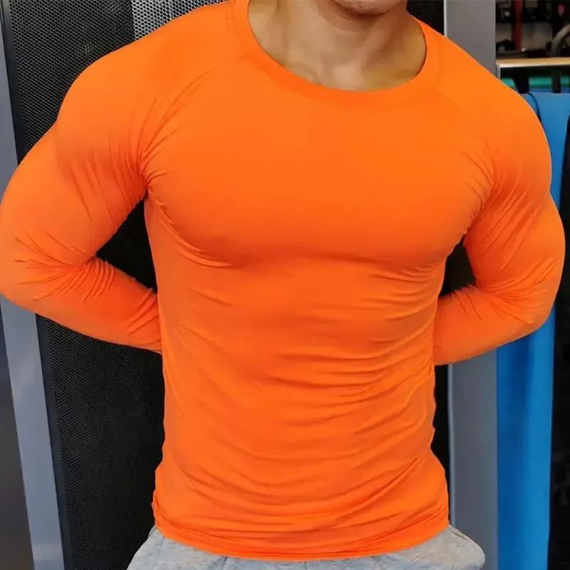 Men Women Kids Children Boy Girl Compression Running Long T Shirt Fitness Sport Basketball Football Gym Sportswear Clothes 8659 3