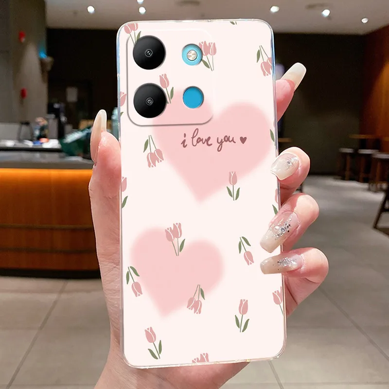 Flower Butterfly Design Soft Silicone TPU Case