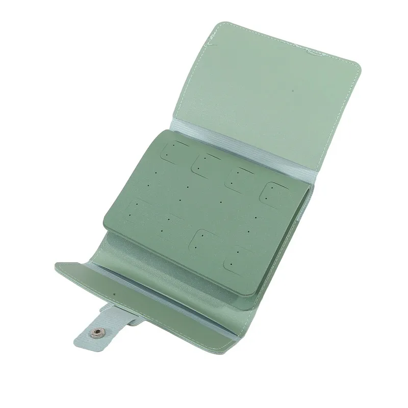 Travel Jewelry Organizer | 1PC PU Leather Ear Stud Storage Bag, Multi-Layer Jewelry Org... - SKU PESB1858 - UGI Packaging