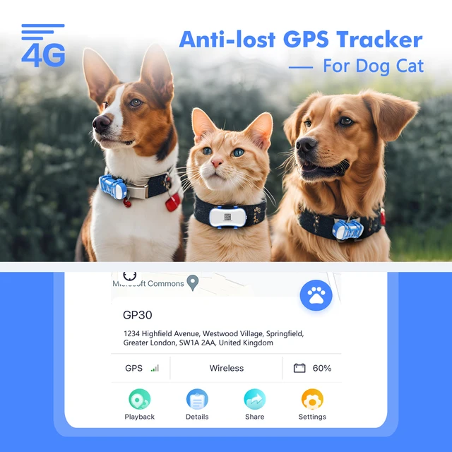 ‌4G Dog Cat GPS Tracker 1