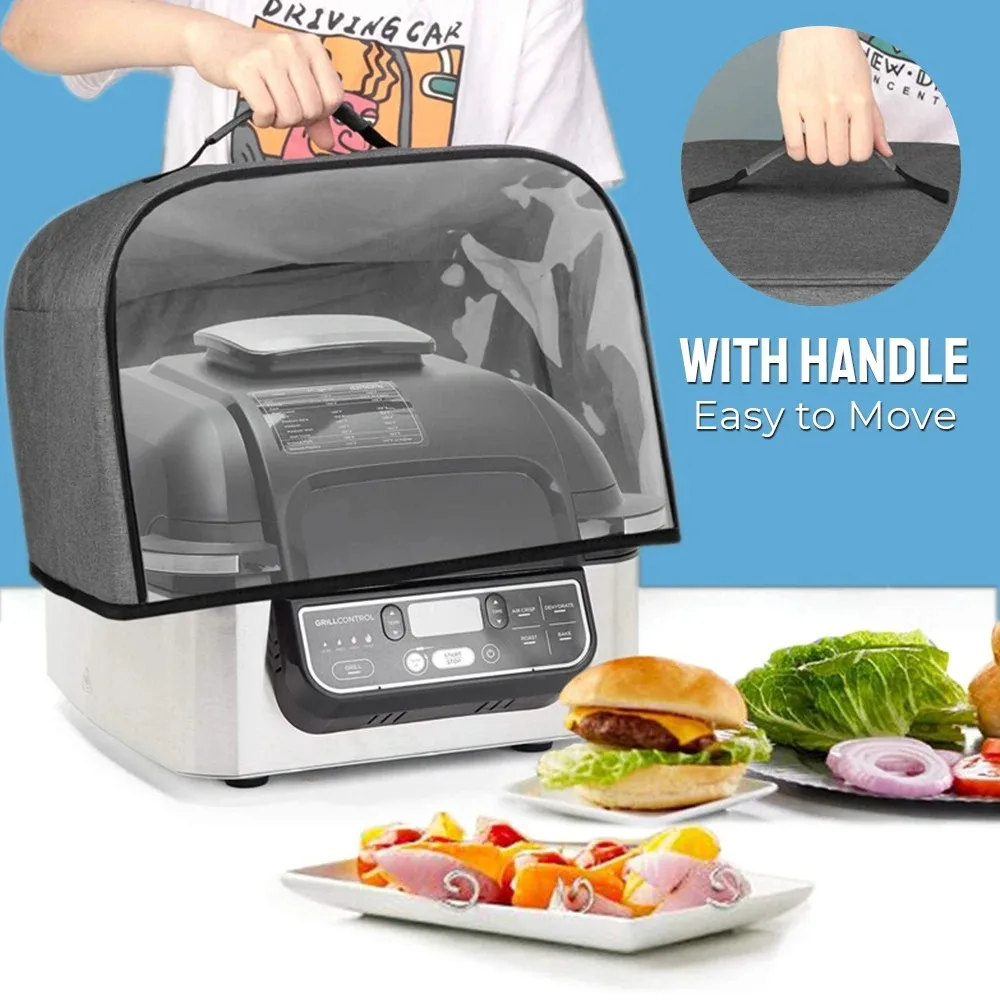 Toaster Cover Durable Kitchen Air Fryer Microwave Dust Cover Household Bread Baking Hood For Ninja Foodi Grill Accessories Tools microwave food cover microwave dust cover air fryer hood kitchen dust cover