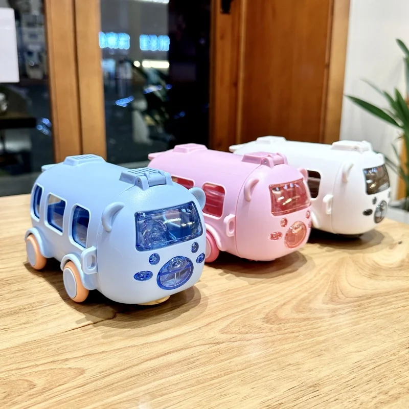 MyGiftHome 17oz Portable Plastic Kids Bus Water Bottle