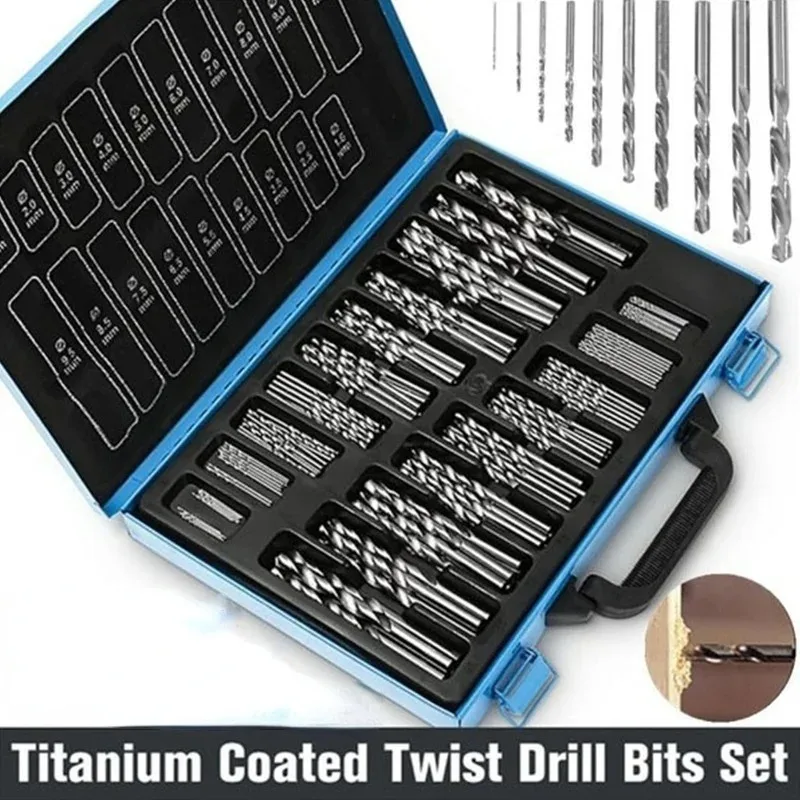 티타늄 코팅 세트 HSS 미니 추출기 비트, 금속 목재 알루미늄 드릴링 도구, 1/1.5mm, 2/2mm, 3mm, 100 개