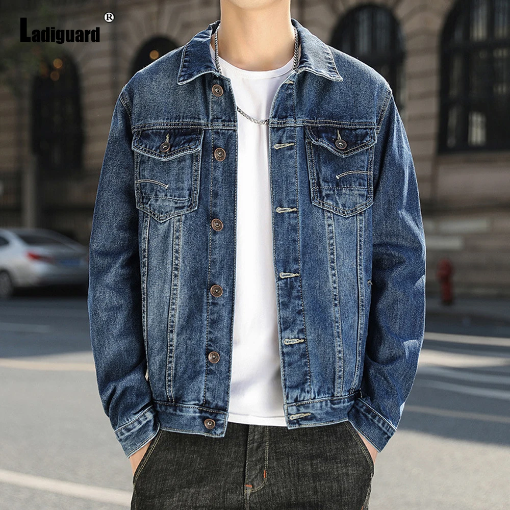 Plus Size 5xl Men Demin Jackets Spring Lapel Collar retro Jacket Single Breasted Autumn Outerwear Sexy Fashion Man Clothing 2023 ladiguard plus size women shredded demin pants sexy hole ripped jeans streetwear 2022 spring vintage button fly demin trouser