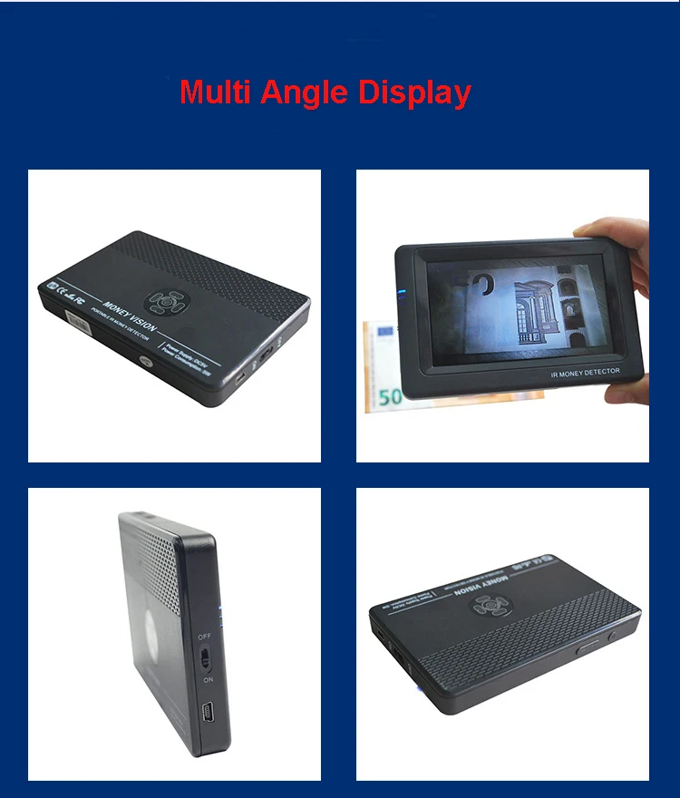IR Money Detector Portable Mini All Currency Cash Banknote Infrared Camera Bill