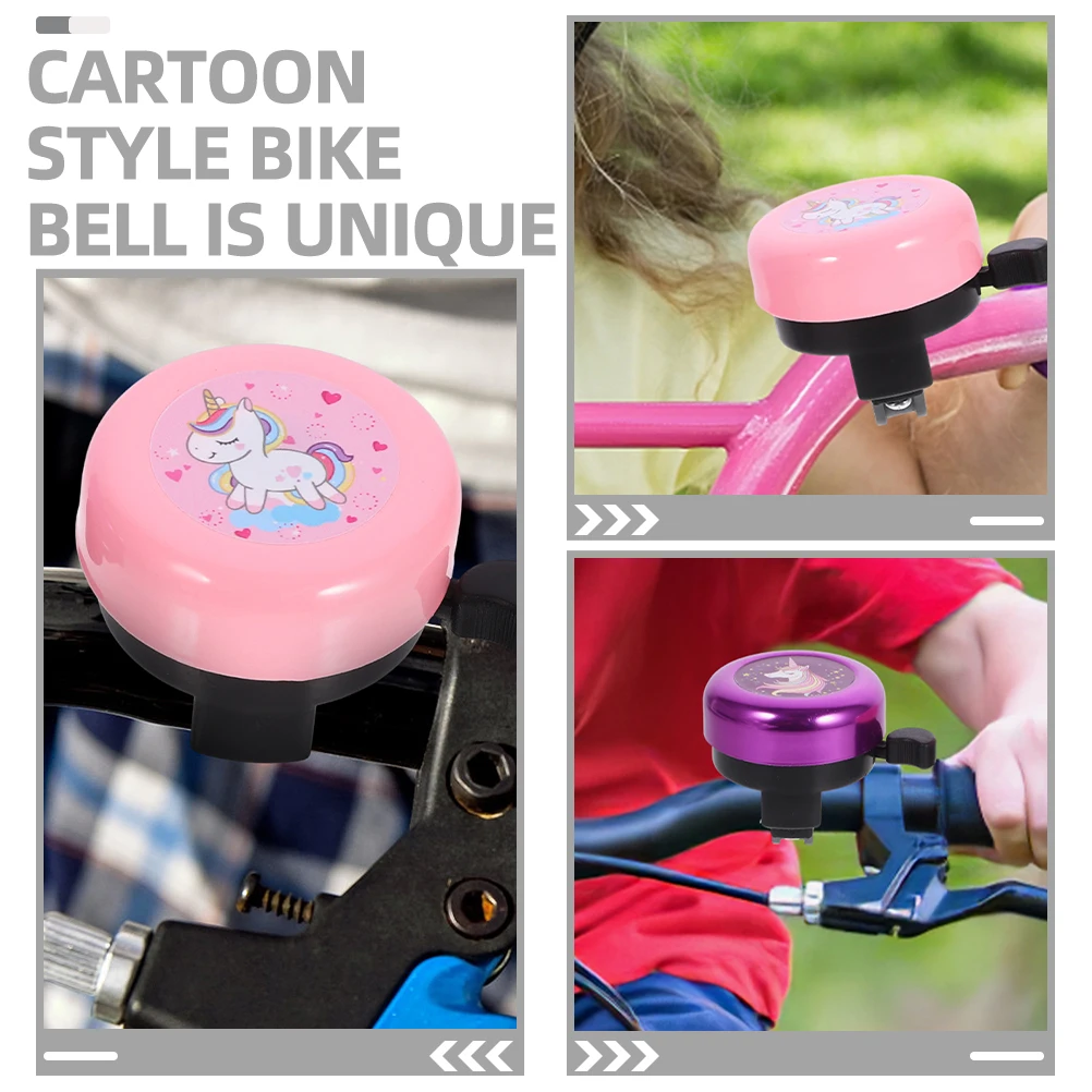 Bicycle Bell Bicycle Accessories 2 Pcs Clear Handlebar Bell for Kids Bike Classic Ring Cute Bells Warning Girl Child Ring Bell Safety Cycling Accessories