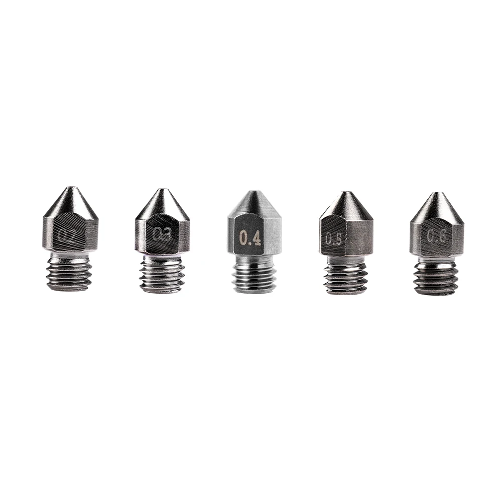 

Hardened Tool Steel Tungsten Alloy 3D Printer Nozzles 0.2/0.3/0.4/0.5/0.6mm