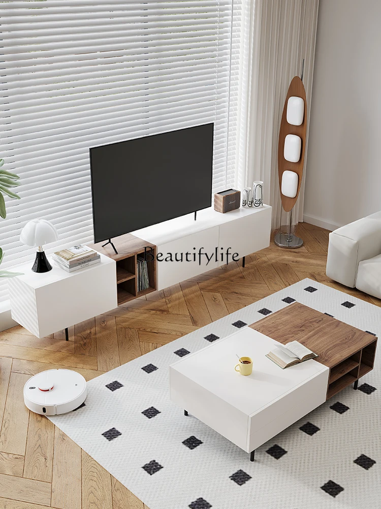 

Italian TV Cabinet Minimalist Nordic Paint Living Room Floor Cabinet