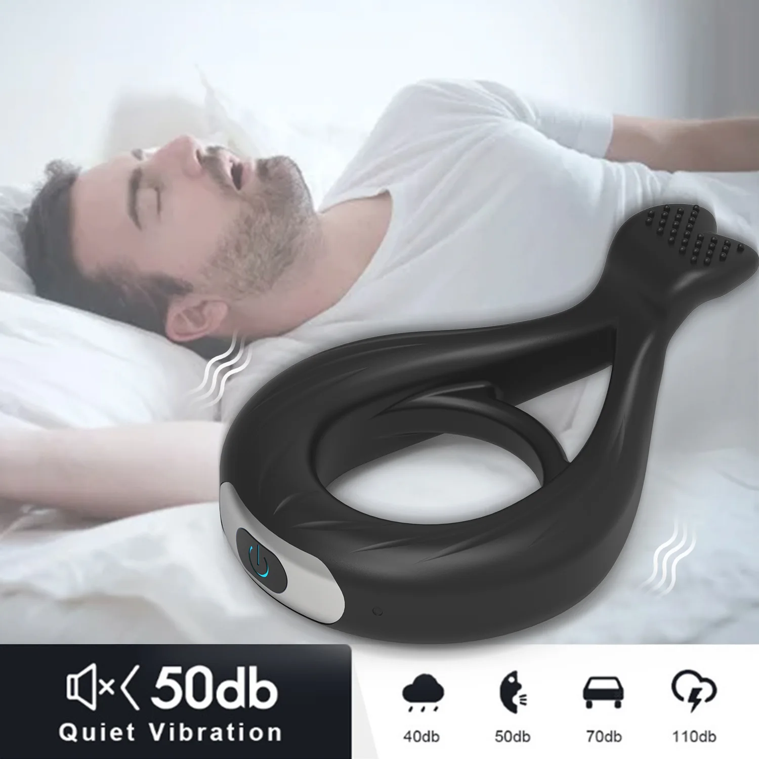 Anneau De Pénis (Cockring) En Acier Inoxydable - Avec Boules 8 Mm - Argenté - Sextoy Homme