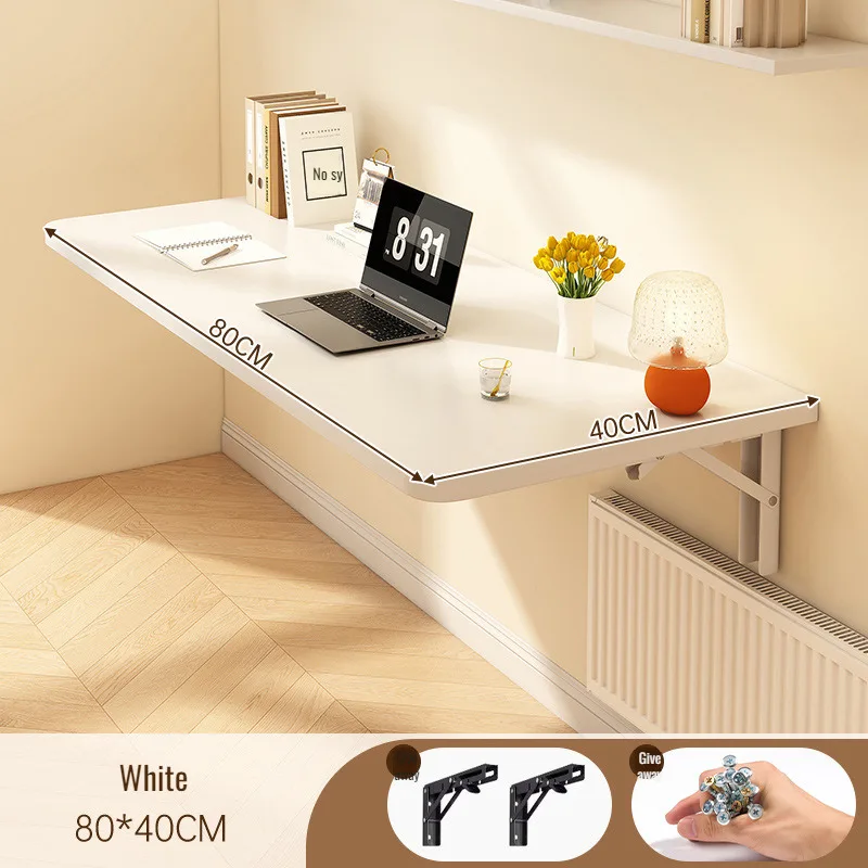 مكتب حائط خشب صلب قابل للطي