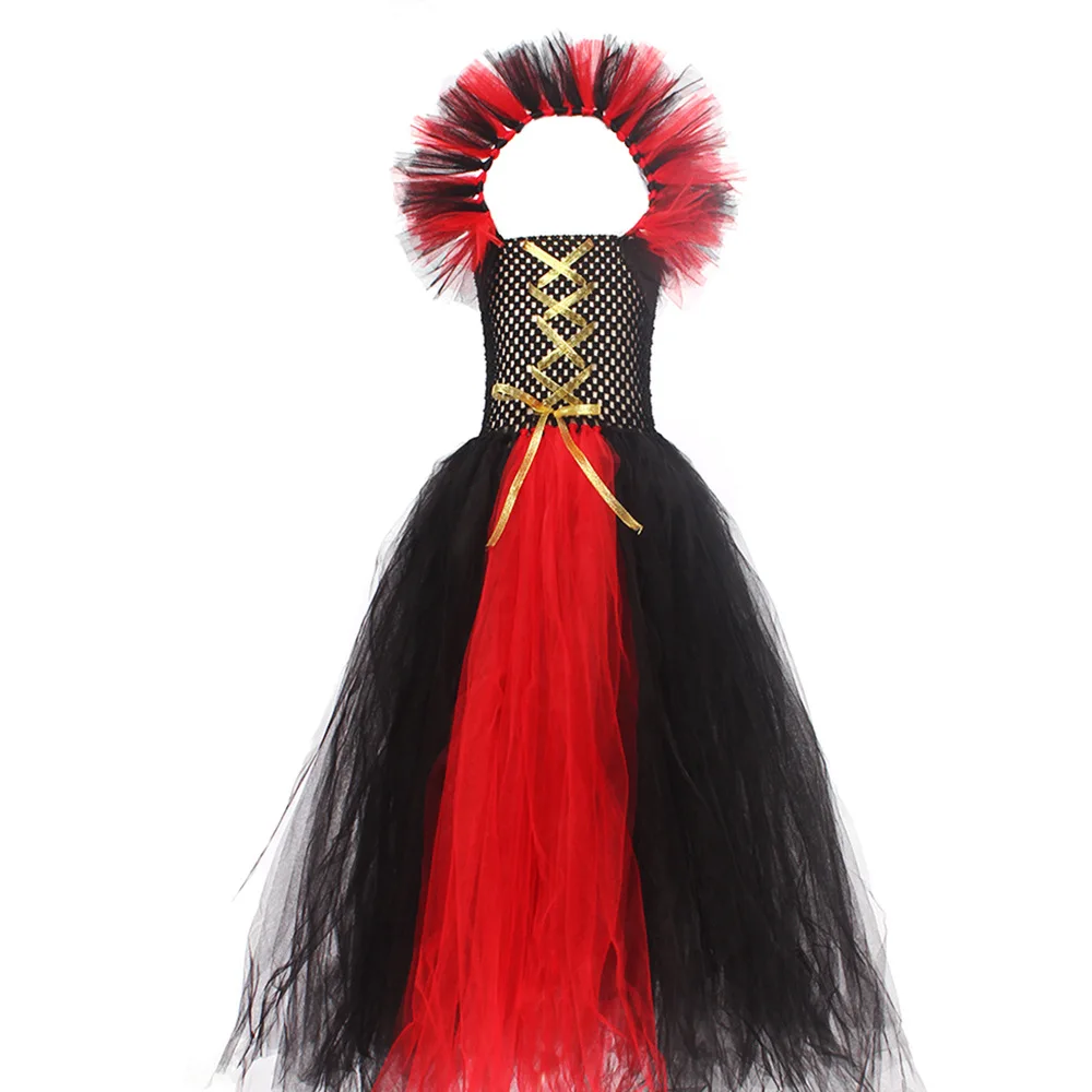 Enfants Black Evil Maléfique Tutu Déguisement Halloween Gothique Filles  Déguisements Plume Reine Maléfique Robe Tous Accessoires Inclus -   France