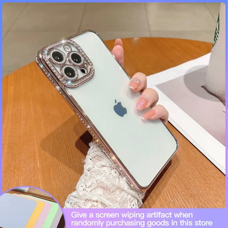 

Роскошный Гальванизированный флэш-объектив для IPhone14 13Promax 12Promax 11 14promax Silicone Advanced Sense