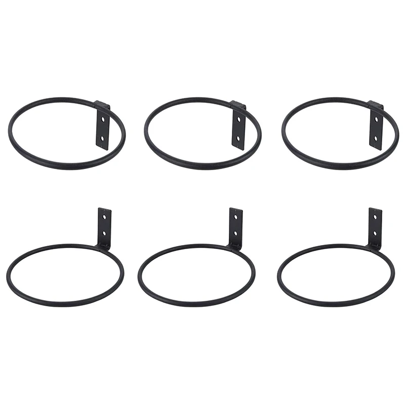 

HOT SALE 5 Inch (Approximately 12.7 Cm) Flower Pot Holder Ring Wall Mount 6-Piece Flower Pot Hook Hook Wall Mount Bracket