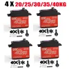 4X Waterproof Servo 20Kg 25Kg 30Kg 35Kg 40Kg High Speed Metal Gear Digital Baja Servo For 1/8 1/10 Scale RC Car Free Gifts 1