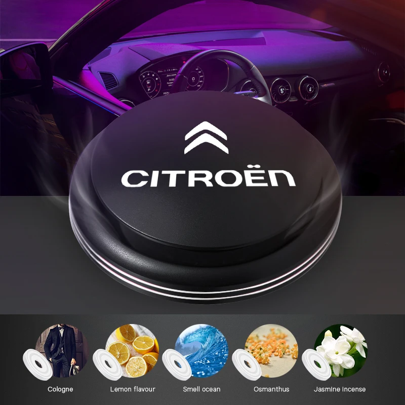 Car Air Freshener Solid Perfume Rotating Aromatherapy Decor For Citroen