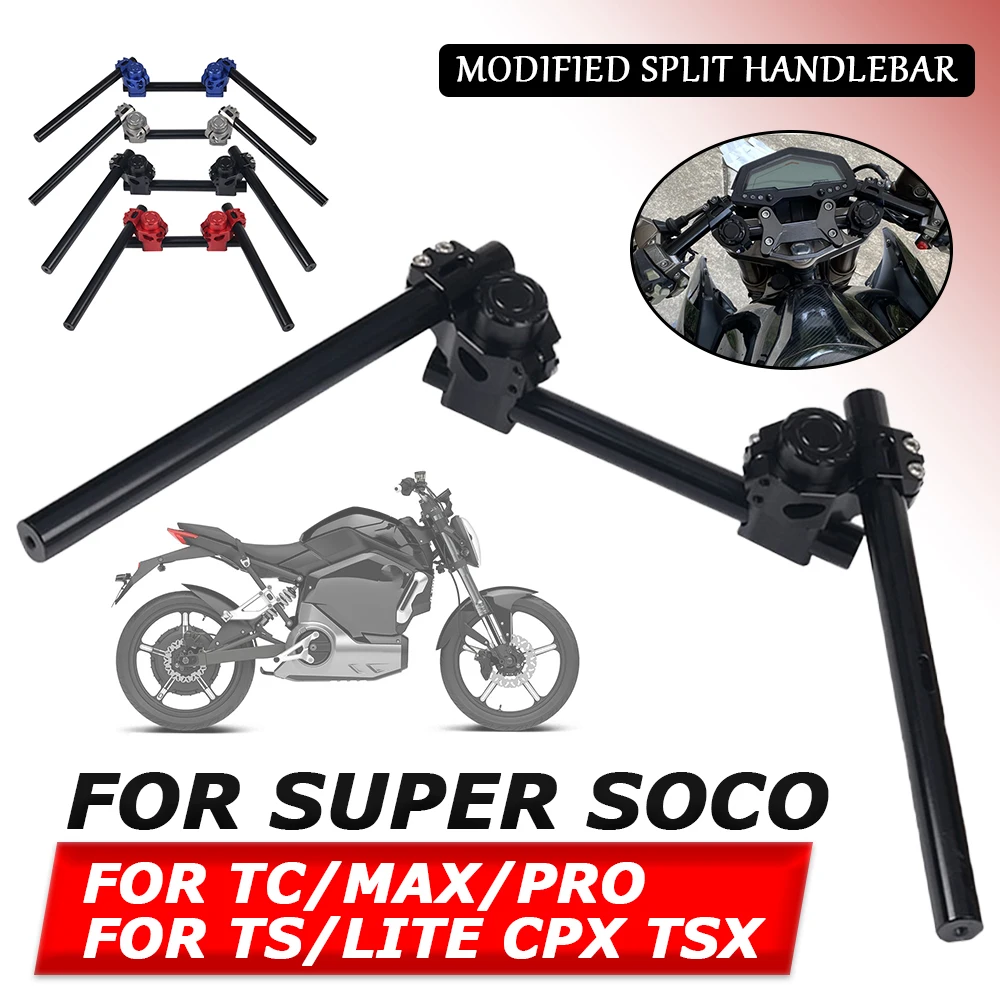 Per Super Soco Tc Max Pro Ts Lite Cpx Tsx Accessori Moto Retro Split Manubrio Maniglia Volante Leva Barra Trasversale