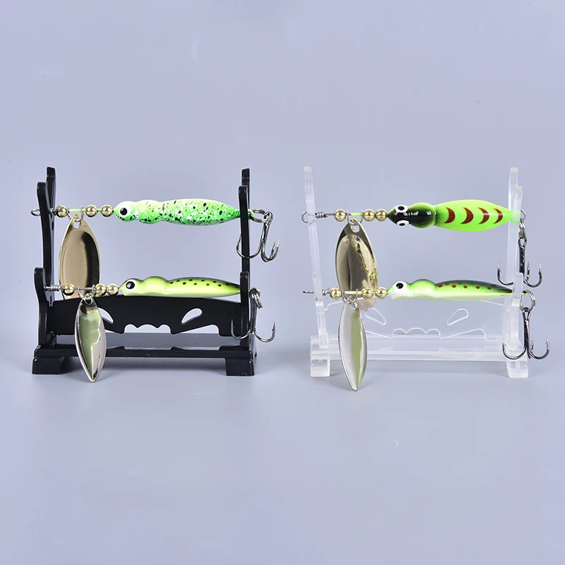 

1pc Fishing Lure Showing Stand Acrylic Shelf Lure Bait Jerkbait Deep Swim Wobblers Crankbait Show Display For Fishing Store