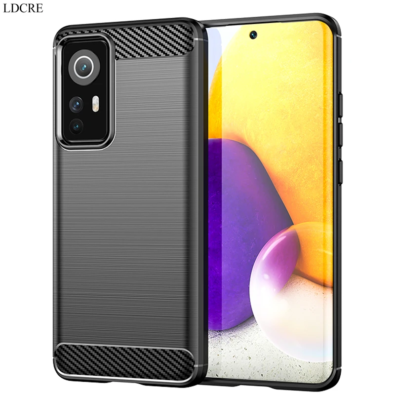 For Xiaomi 12 Case Silicone Soft for Mi 12 12X 11 11X 11i 1T Pro Lite 5G NE Cover TPU Rubber Fiber Slim Case For Xiaomi 12 Case