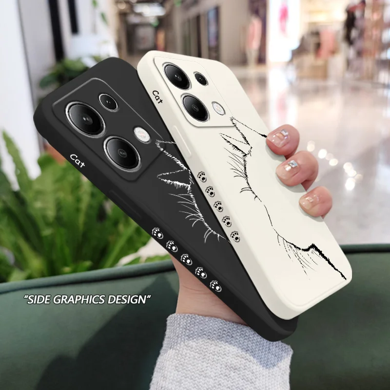 Charming Cat Liquid Silicone Phone Case