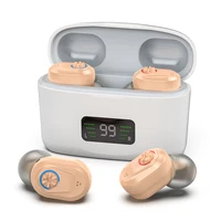Wireless Charging Hearing Aid-with LED Power Capacity Display Invisible Mini Loudspeaker Suitable for Adults and the Elderly 1