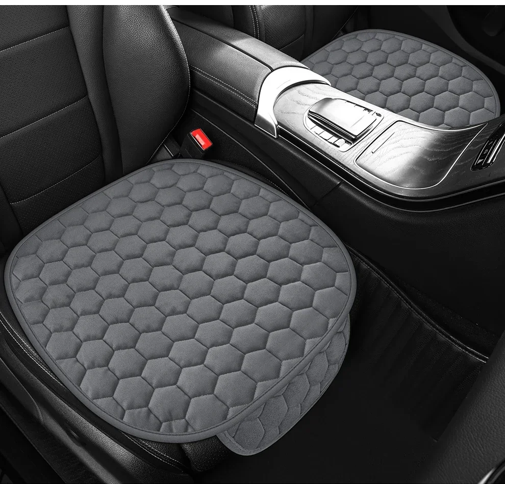 Car Seat Cushion Short Velvet Autumn Winter Plush Single Anti-slip Square Cushion Warm Wear-resistant