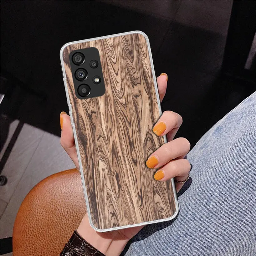 Wooden Pattern Phone Case - Stylish Natural Design