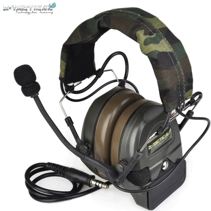 Z Tactical Comtac I Softair Headset Military Aviation Noise Reduction Earphone Airsoft Headphone Shooting Ear Protection Z054