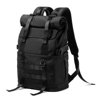 Roll Top Backpack for Men, Water Resistant Expandable, 17.3 inch Laptop Backpack for Commute Travel, 40 Max Liter Rucksack 1