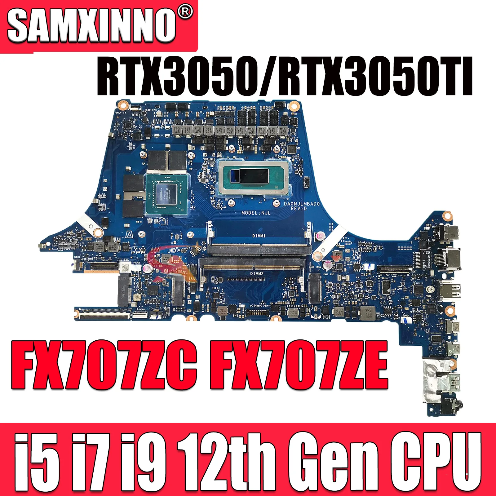 

Для ASUS FX707Z FX707ZC FX717ZC FA707ZC FA717ZC FX707ZE FX717ZE FA707ZE FA717ZE ноутбук i5 i7 процессор RTX3050/RTX3050TI