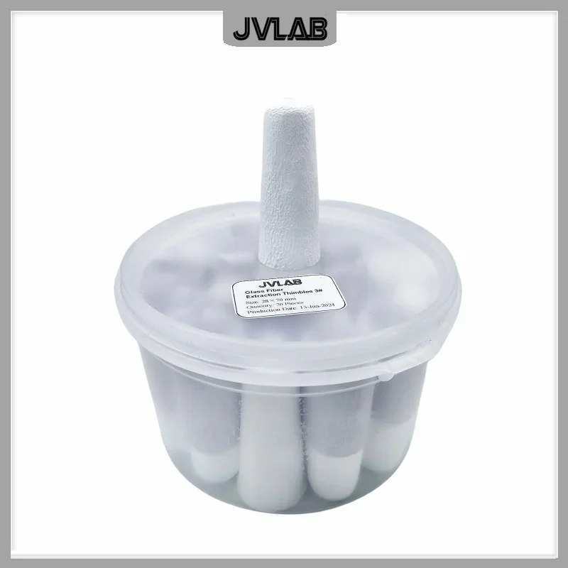 Glass Fiber Extraction Thimbles Adhesive Free Environmental Air Dust Smoke Sampling Filter Cartridge 28*70 Pack of 20pcs/pk