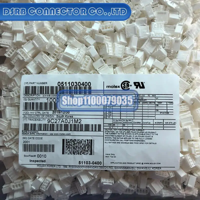 

1000pcs/lot new and original 51103-0400 511030400 4P