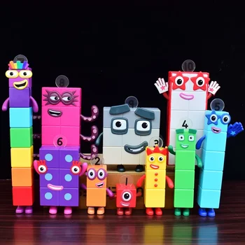 Nouvelle Offre Spéciale : Ensemble de Figurines Blocs Numériques 1-10 – Kit Complet Empilable pour l'Apprentissage des Mathématiques – Jouet Éducatif en Blocs de Construction – Cadeau Idéal