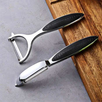 Grattugia per verdure Coltello per sbucciare frutta e verdura Gadget da cucina Utensili multifunzione per pelapatate in acciaio inossidabile Uso domestico 1