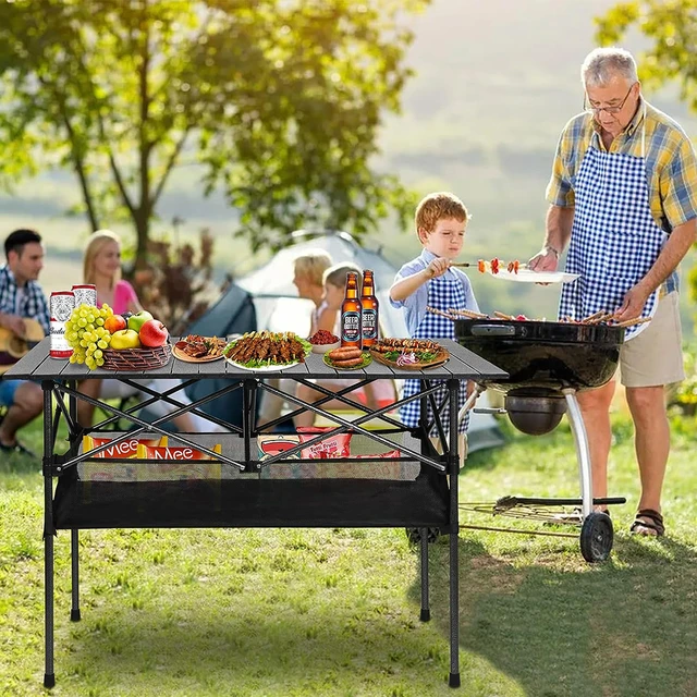 Aufbewahrung skorb Organizer Netz beutel für Outdoor-Camping Tisch