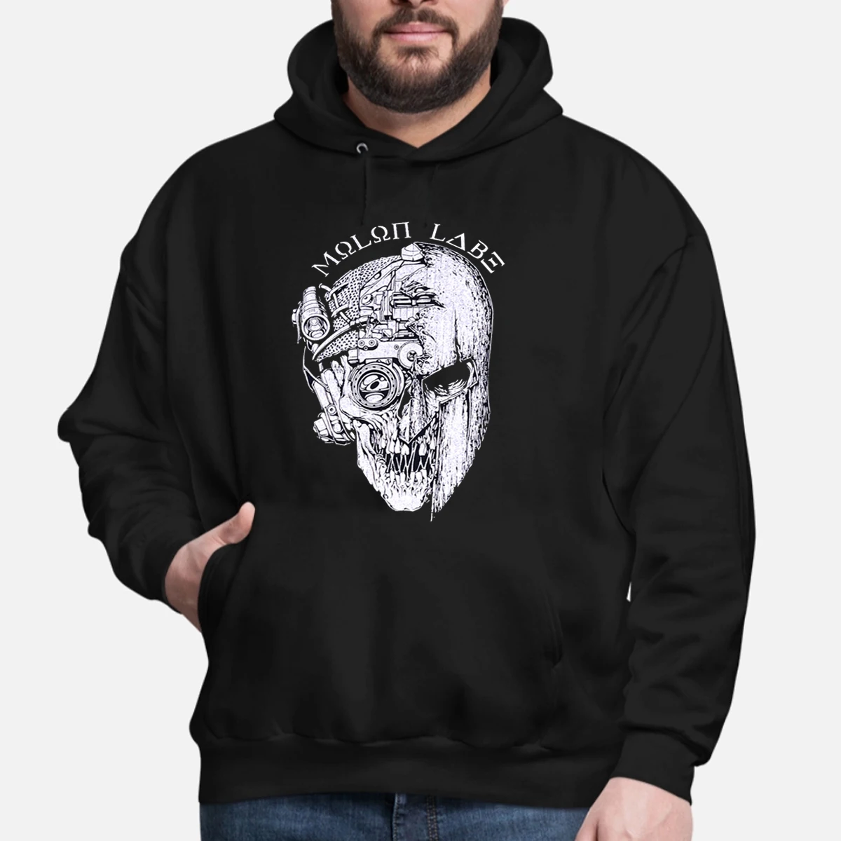 Molon Labe Spartan Warrior Tactical Skull Military Grunt Pullover Felpa Con Cappuccio New 100% Cotton Casual Mens Felpe Streetwear
