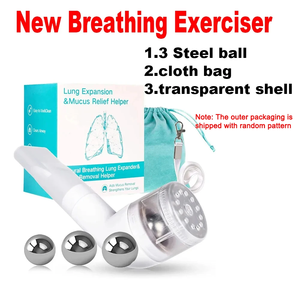 Lung Expanders Mucus Removal Device First Aid Outdoor Handheld Lung Breathing Trainer Exercise Instrument Portable