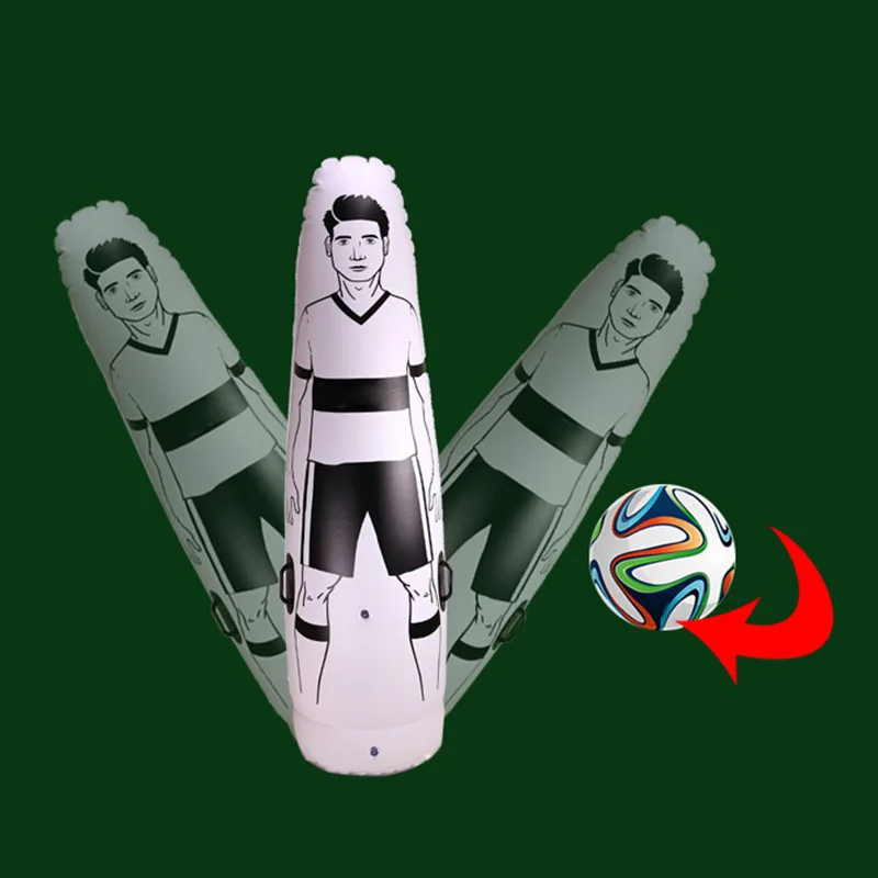 1.75m Adult Inflatable Football Training Goal Keeper Tumbler Air Soccer Training Dummy Tool Pvc Inflatable Tumbler Wall Sports