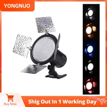 YONGNUO YN216 3200K-5500K LED Video Light with 4 Color Plates for Canon Nikon DSLR Camera Video Light Photographic Lighting
